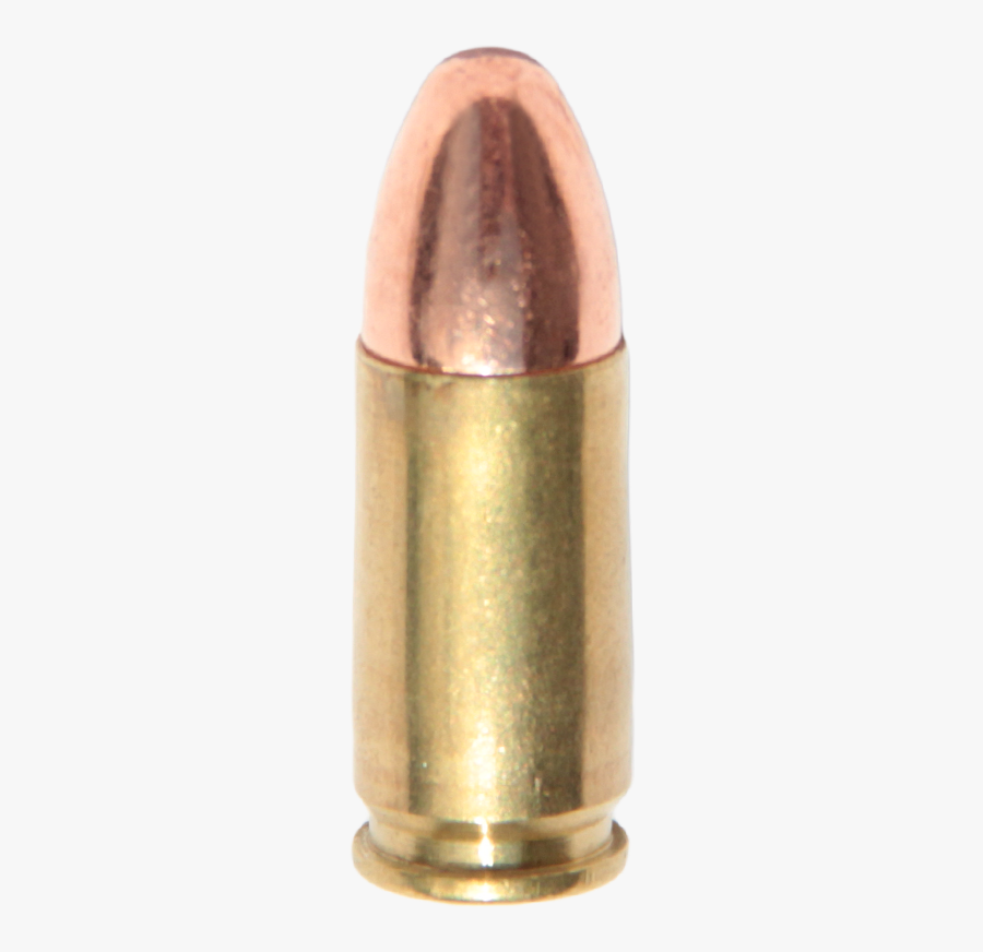 35490 - 9mm Bullet Transparent Background, Transparent Clipart