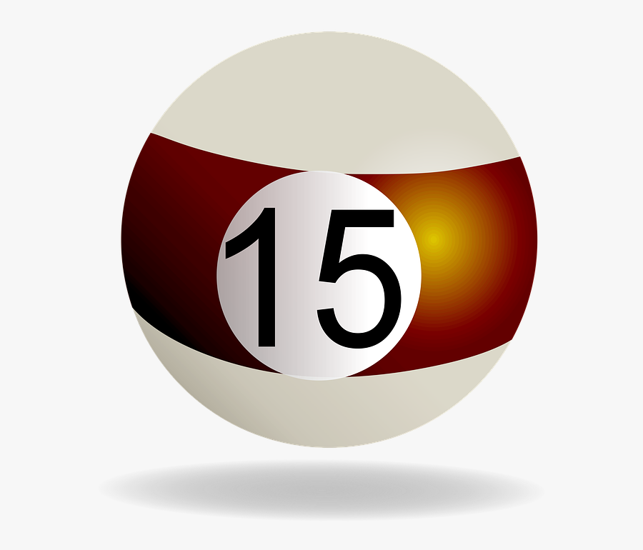 Hd Images Ball Pool - Billiard Ball Number 15 Png, Transparent Clipart