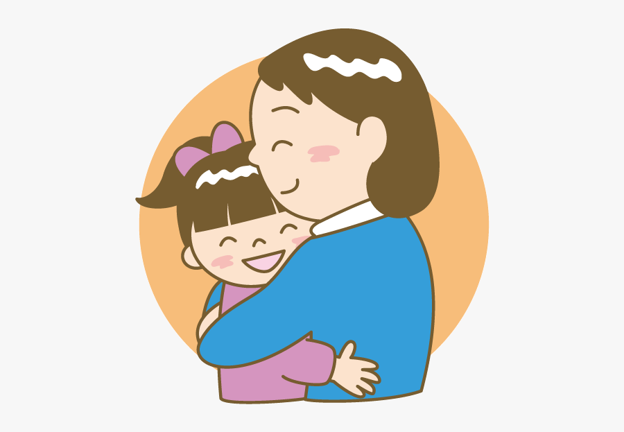 Mother Child Woman Clip - Woman And Child Cartoon Png, Transparent Clipart