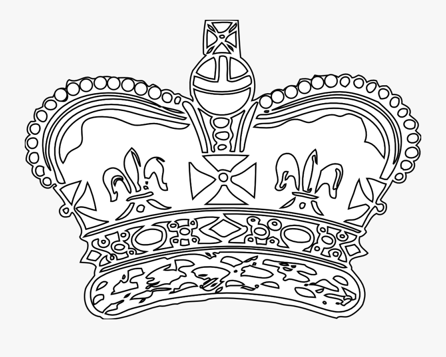 Crown Png Black And White Transparent, Transparent Clipart