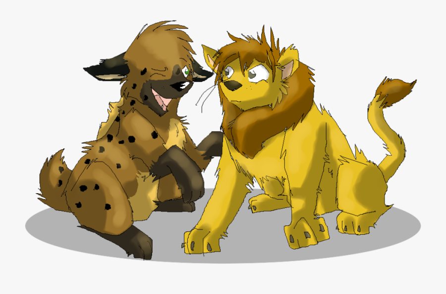 Clipart Animals Friendship - Animated Lions And Hyenas, Transparent Clipart