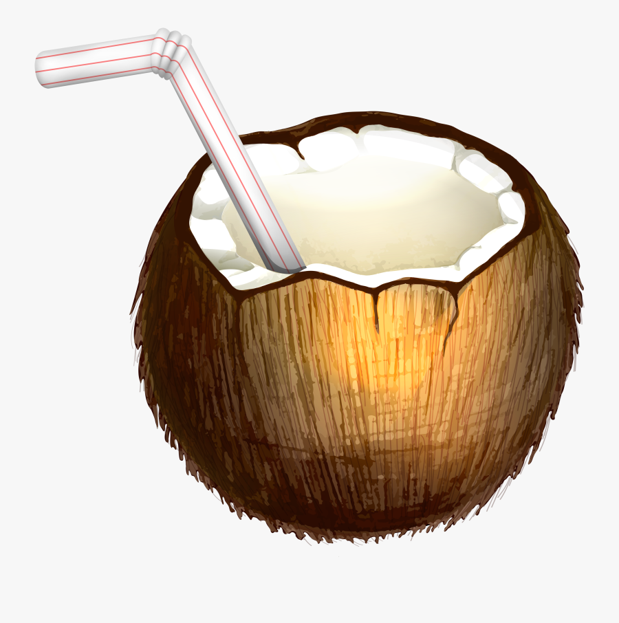 Coconut Cocktail Png Vector Clipart - Coconut Transparent, Transparent Clipart