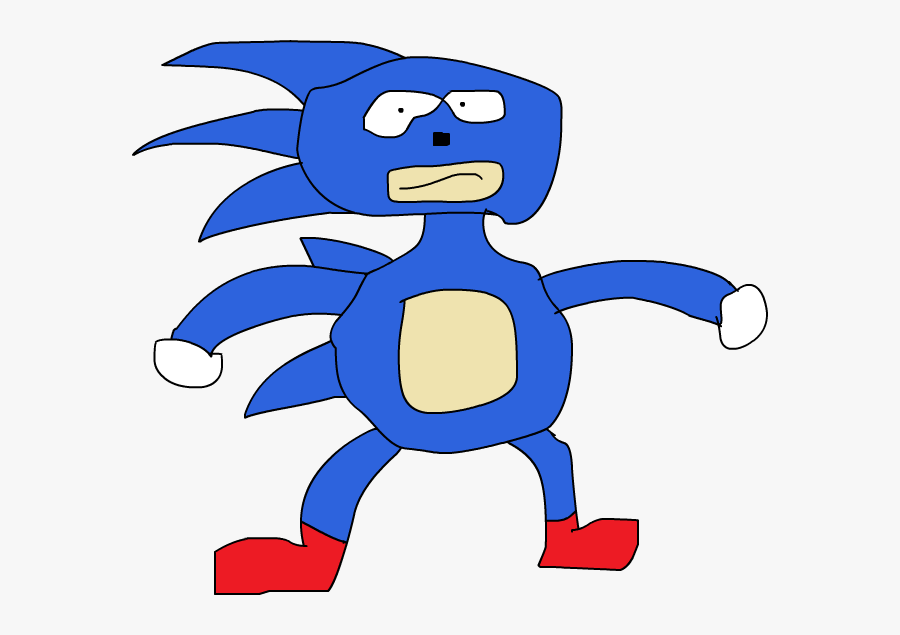 Clip Art Royalty Free Library Those Weak Arms And Bad - Sanic Da Hedgehog Png, Transparent Clipart