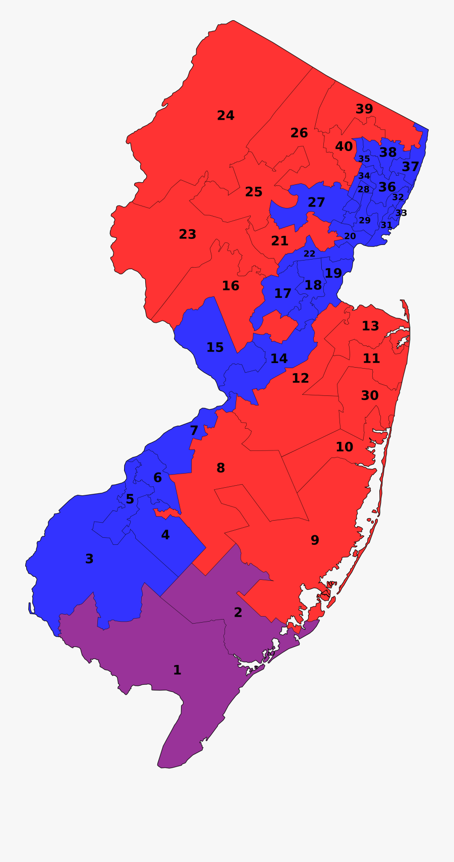 New Jersey General Assembly Map Clipart , Png Download - Hackensack Meridian Health Hospitals, Transparent Clipart