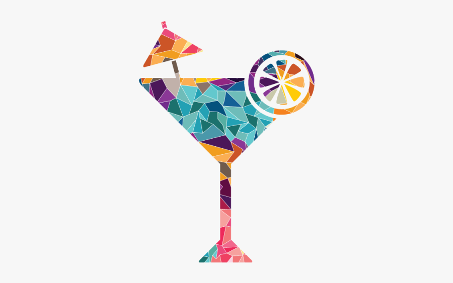 Cocktail Glass Illustration Png, Transparent Clipart