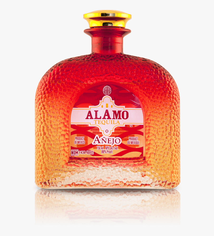 Alamo Anejo Tequila - Glass Bottle, Transparent Clipart