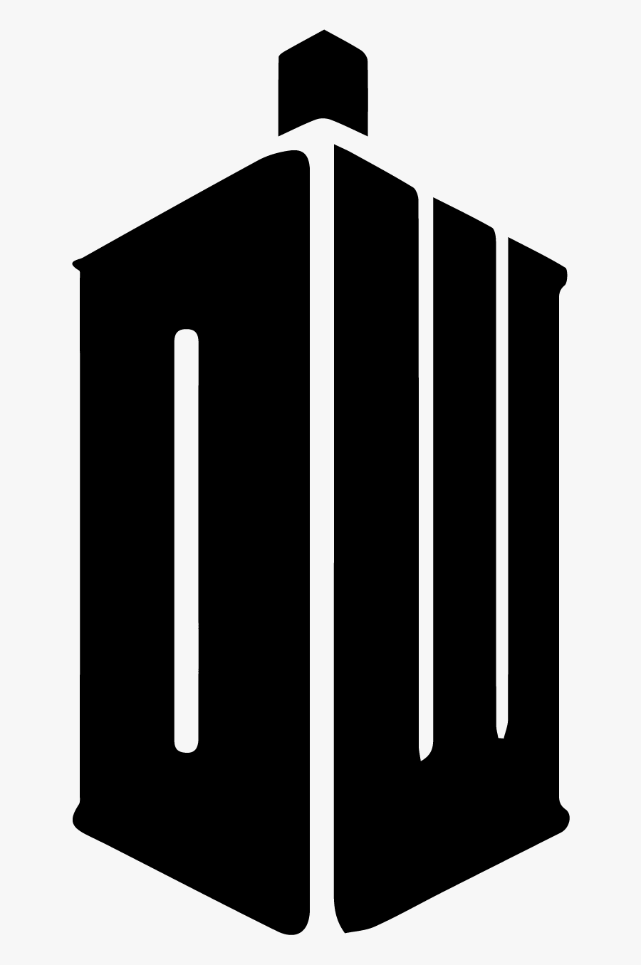 Great For Freezer Paper - Doctor Who Tardis Symbol, Transparent Clipart