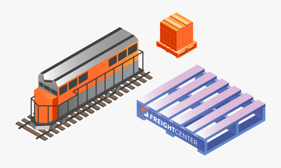 Freight Shipping Intermodal Rail - Cargo, Transparent Clipart