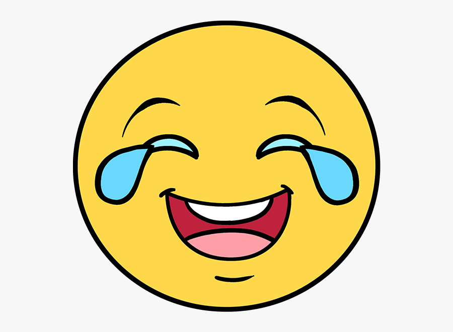 Transparent Laughing Emoji Clipart - Easy Drawing For Smiles, Transparent Clipart