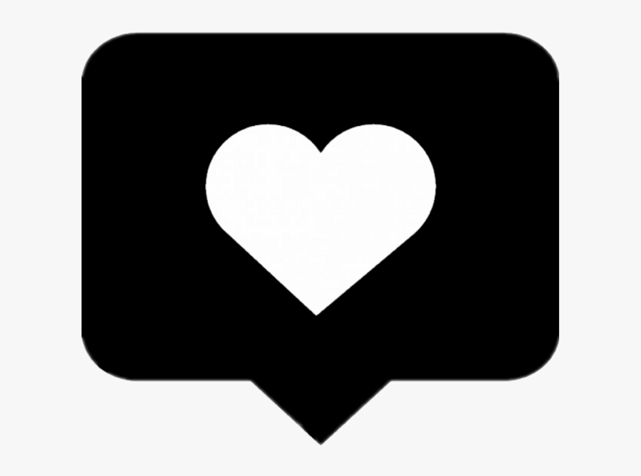 Instagram Clipart Love - Instagram Like Black And White, Transparent Clipart