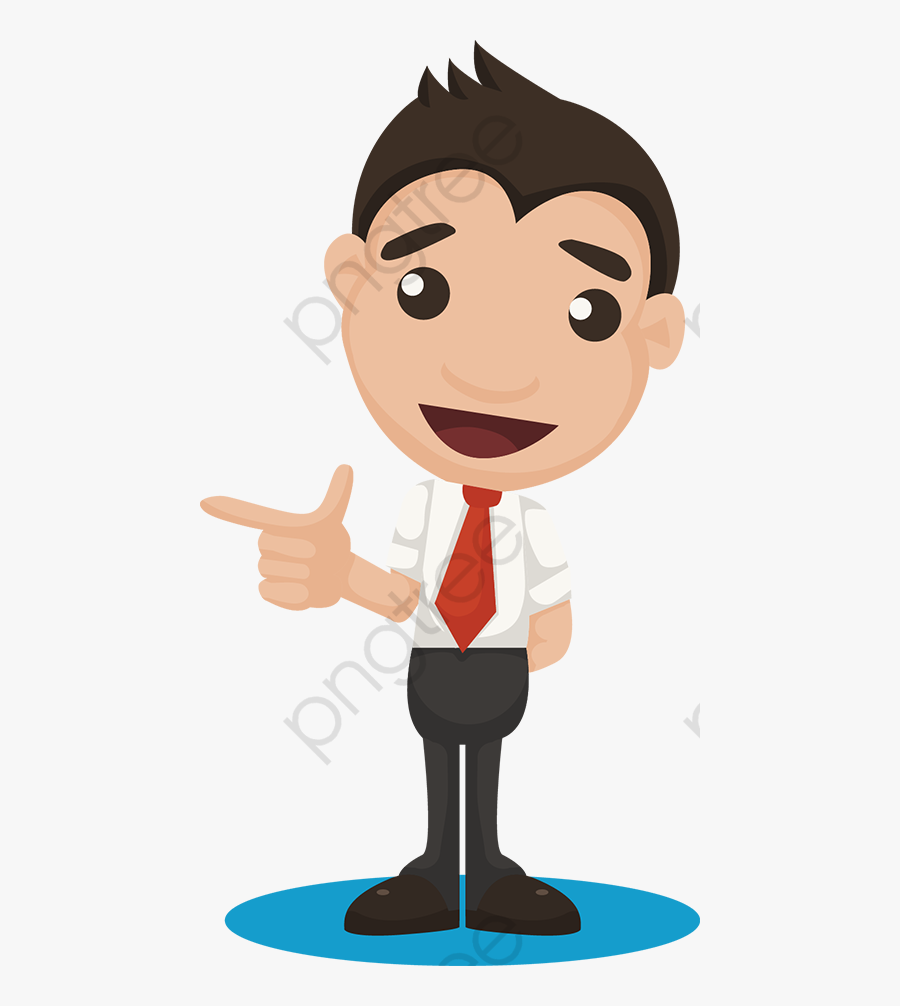 Cartoon Business Man - Free Digital Marketing Internship, Transparent Clipart