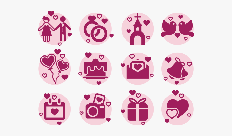 Boda Icons Vector - Imagenes De Boda Vectores, Transparent Clipart