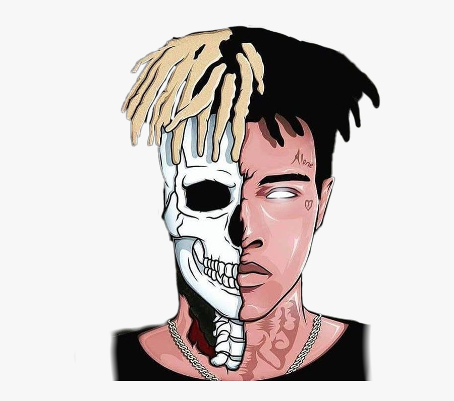 #alone #xxxtentacion - Xxxtentacion Skeleton , Free Transparent Clipart