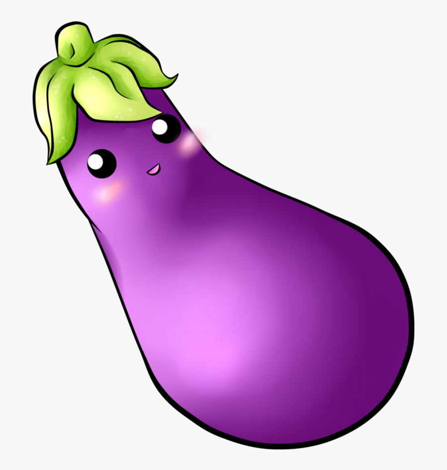 Eggplant Png Cartoon - Cute Eggplant Png, Transparent Clipart
