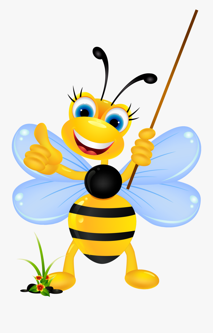 Bee Cartoon Stock Photography Clip Art - Imagenes De Abejas Animadas, Transparent Clipart