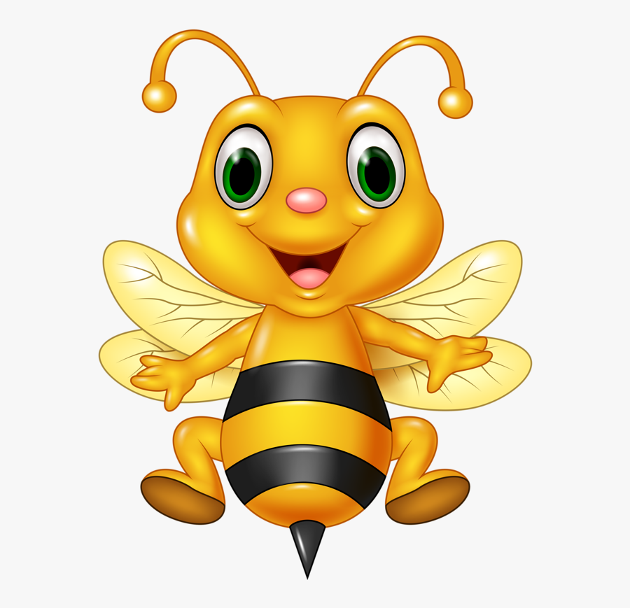Cross Street Clipart - Cartoon Honey Bees, Transparent Clipart