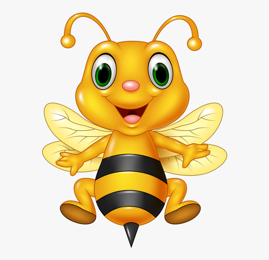 Cross Street Clipart - Cartoon Honey Bees , Free Transparent Clipart 