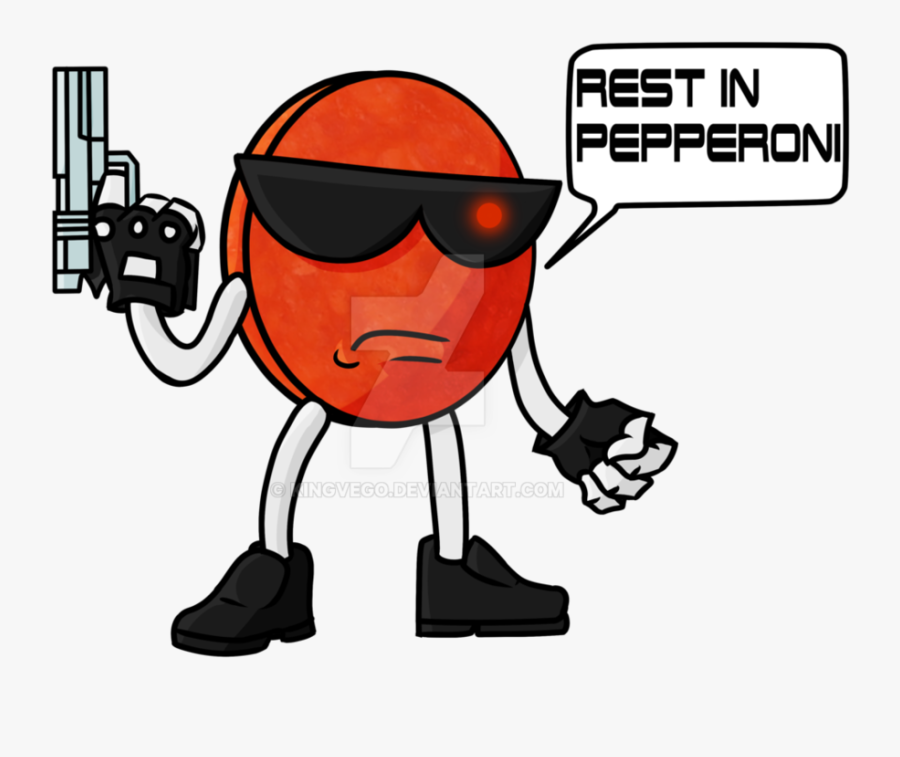 Rest In Pepperoni By Kingvego - Cartoon, Transparent Clipart