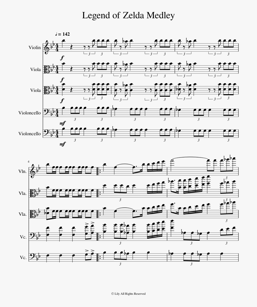 Legend Of Zelda Violin Sheet Music - I M Blue Violin Sheet Music, Transparent Clipart