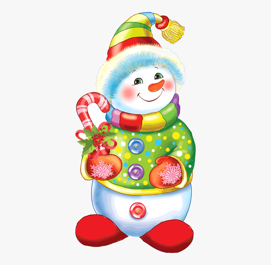 Colorful Snowman , Free Transparent Clipart - ClipartKey