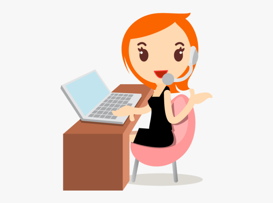 Call Centre Agent Animated, Transparent Clipart
