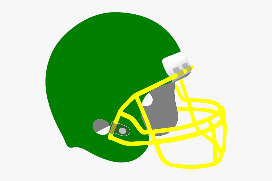 Free Green Football Cliparts - Football Helmet Clipart Red, Transparent Clipart