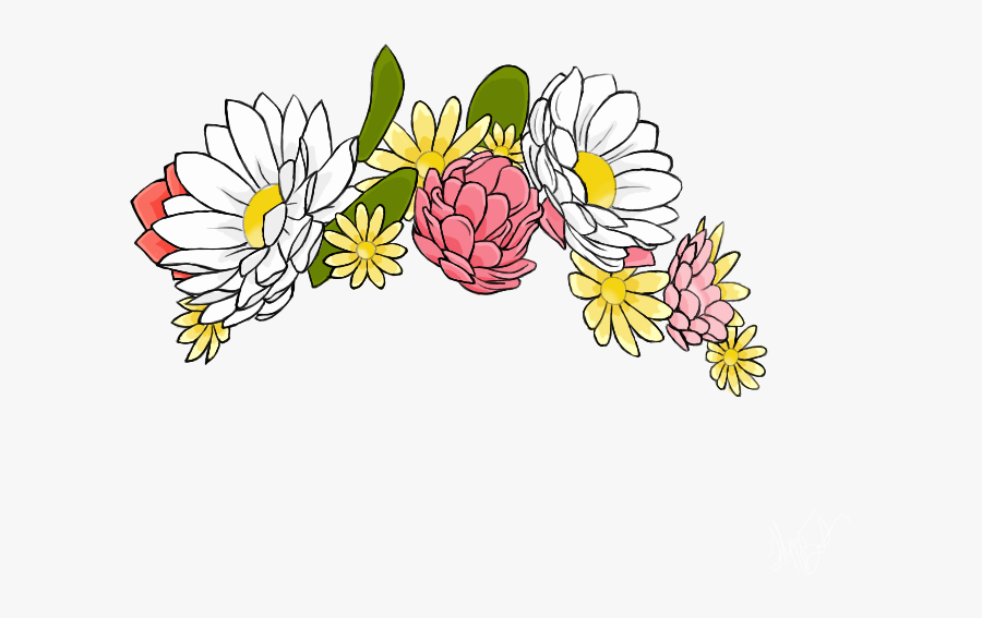 Transparent Snapchat Clipart Snapchat Flower Filter Drawings , Free