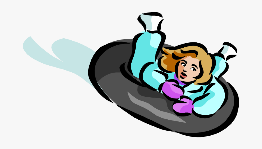 I&that One Awkward Teenage Girl - Girl Snow Tubing Clip Art, Transparent Clipart