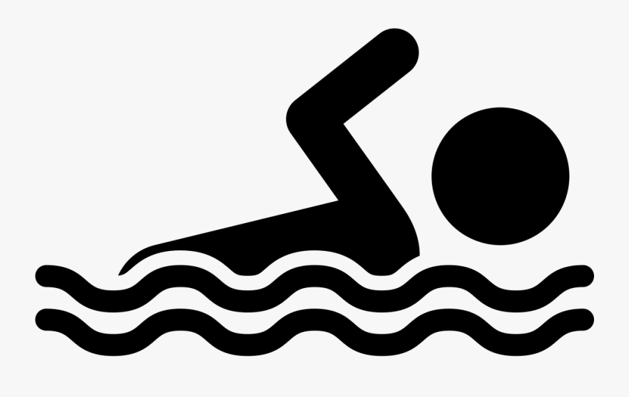 Swimming Pool Black And White Panda Free - Swimmer Svg, Transparent Clipart