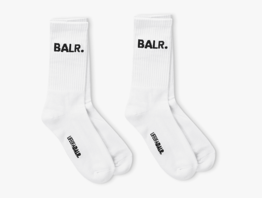 Socks White Front - Sock, Transparent Clipart