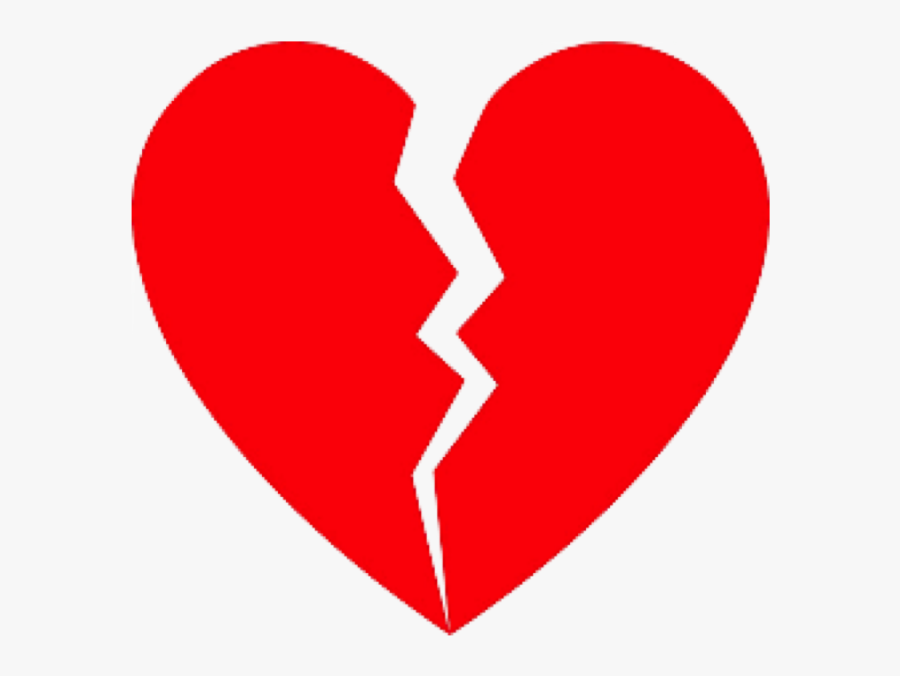 Broken Heart, Broken Or Splitted Heart Vector, Red - Sacred Heart Academy Logo, Transparent Clipart