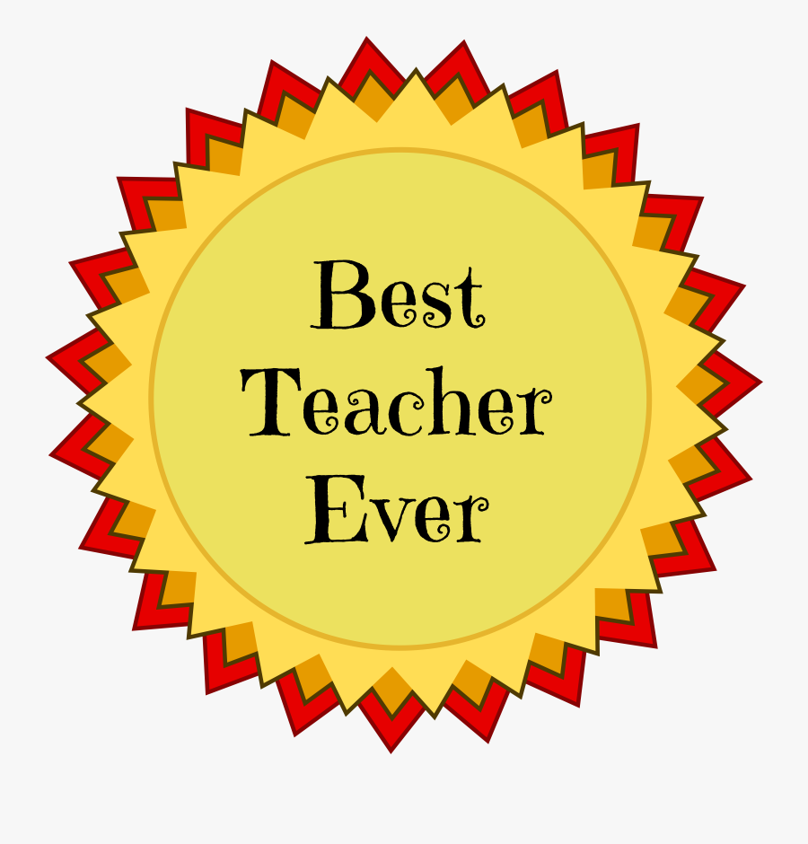 Reward Free Clipart - Medal For Best Teacher, Transparent Clipart