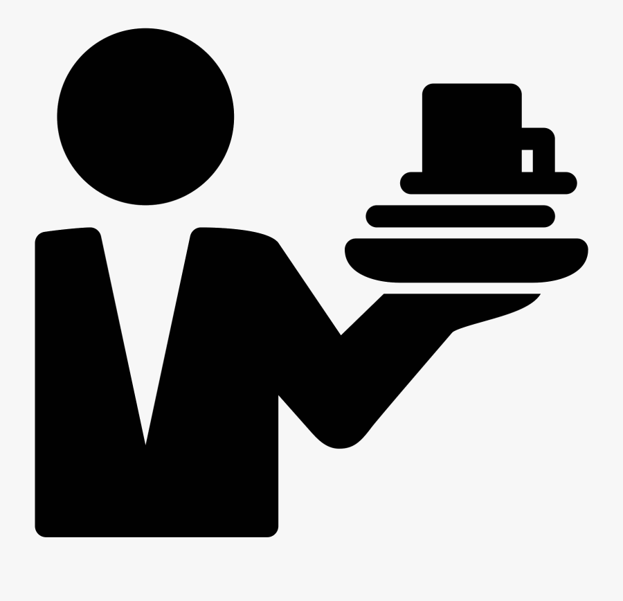 Vector Royalty Free Library Ic Ne Food Service - Icone Serveur Restaurant Png, Transparent Clipart
