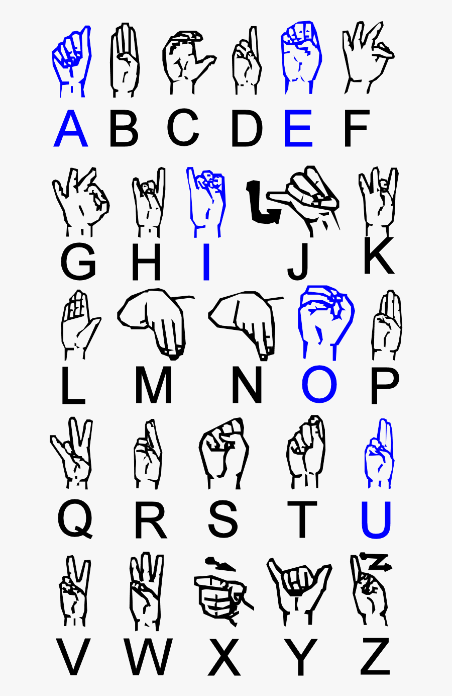 Number 4 Clipart Asl - X In Irish Sign Language, Transparent Clipart
