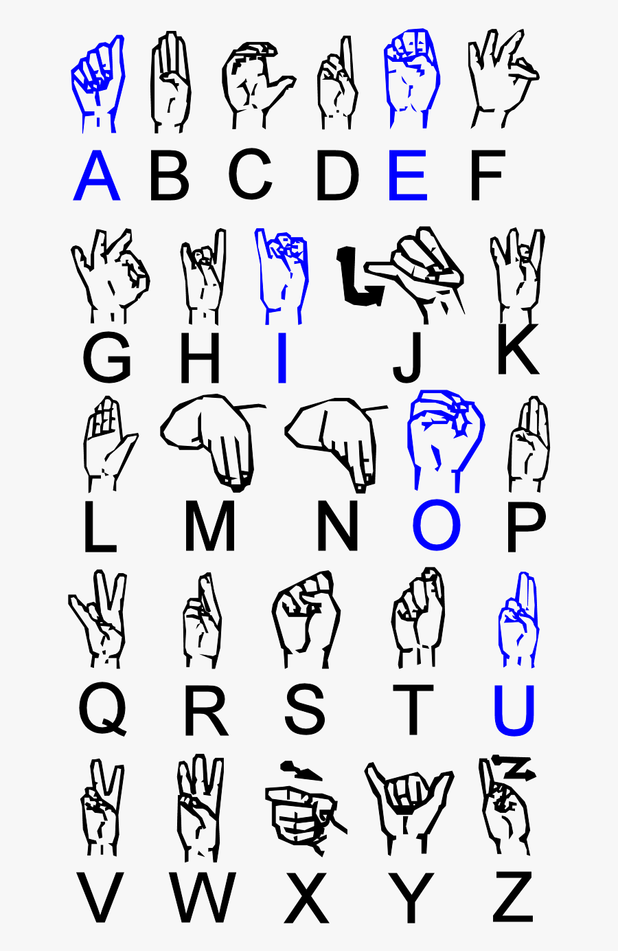 Number 4 Clipart Asl - X In Irish Sign Language , Free Transparent ...