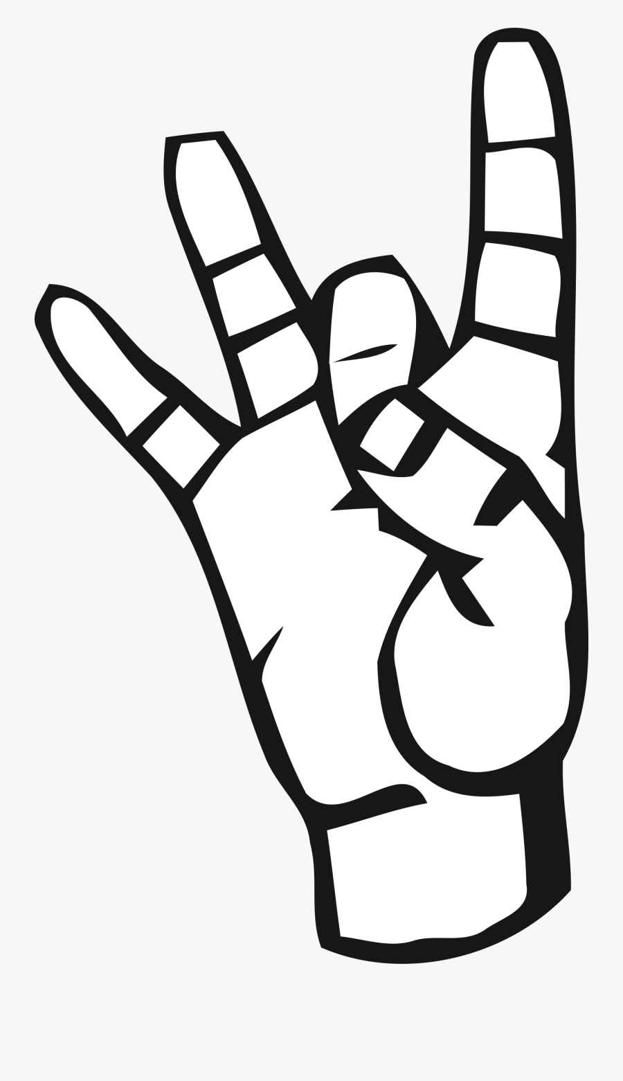 Transparent American Sign Language Clipart - Sign Language 5 Clipart, Transparent Clipart