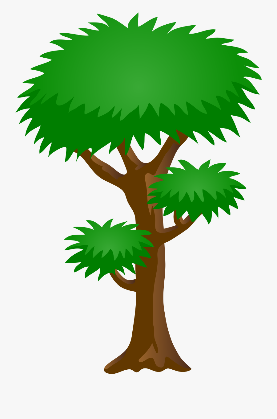 Green Tree Png Clip Art Image - Tree Png Transparente Cartoon, Transparent Clipart