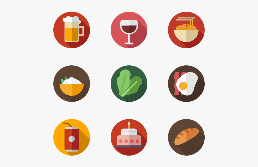 Vector Royalty Free Stock Vector Food Minimalist - Icon Vector Food Png, Transparent Clipart