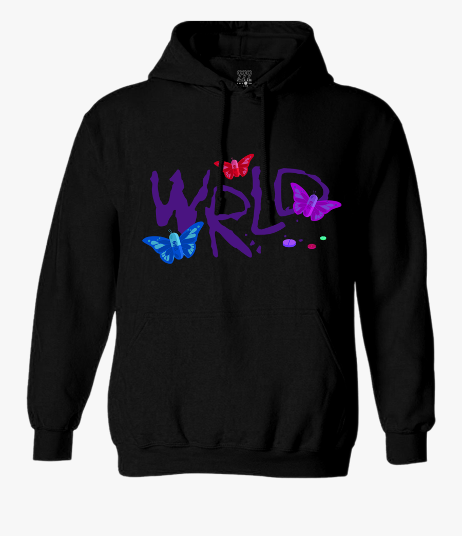 Druggerfly Hoodie - Black - Juicewrld - Swimming Mac - Marvel Logo Characters Hoodie, Transparent Clipart