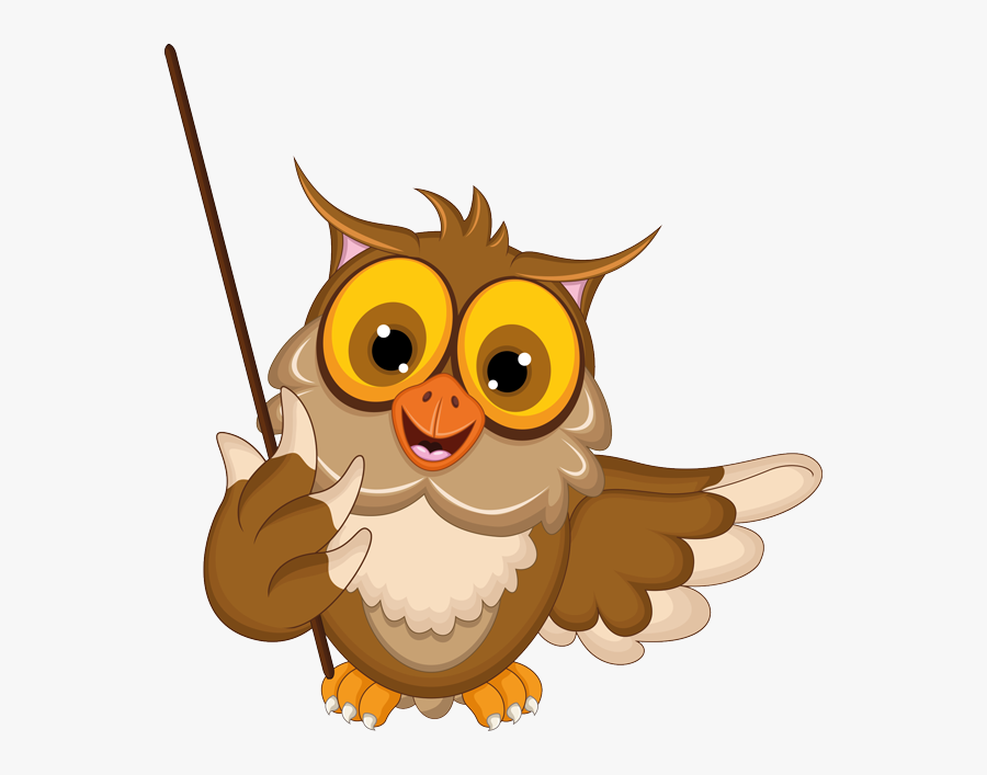 Cartoon Owl Teaching - Owl Singing Cartoon, Transparent Clipart