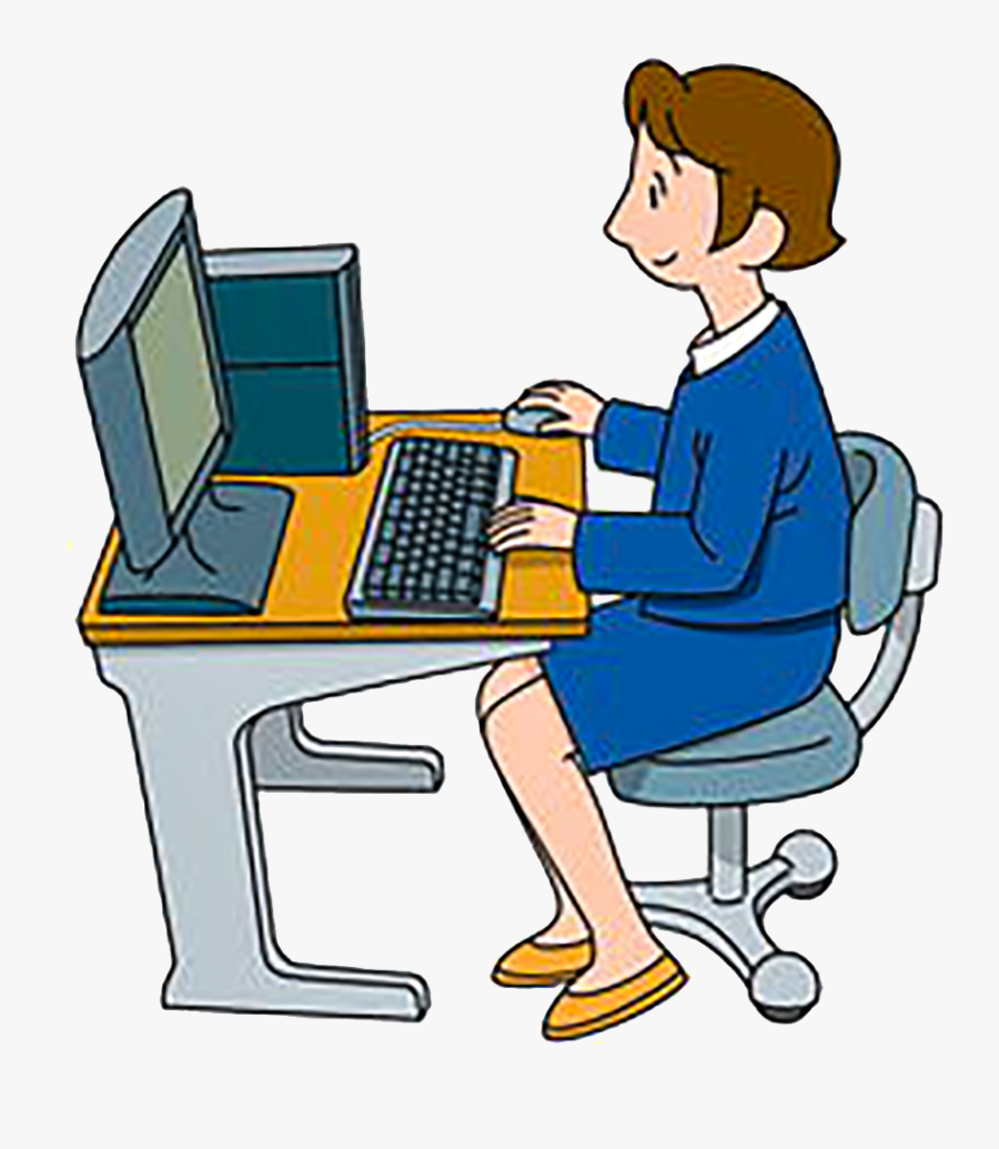 Personal Computer Clip Art - Computer Used In Office Clipart, Transparent Clipart