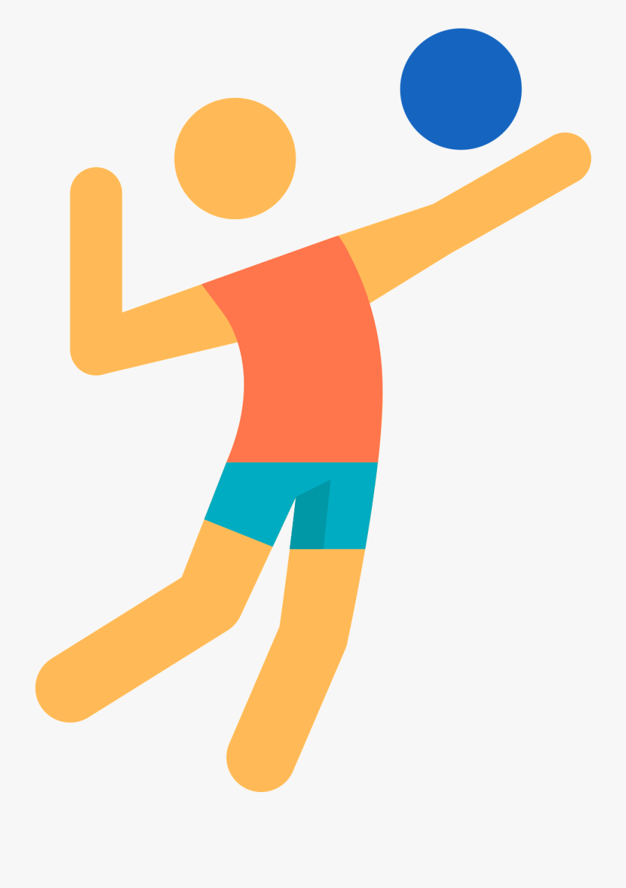 Beach Sport Icon Transprent - Volleyball Player Icon Png, Transparent Clipart