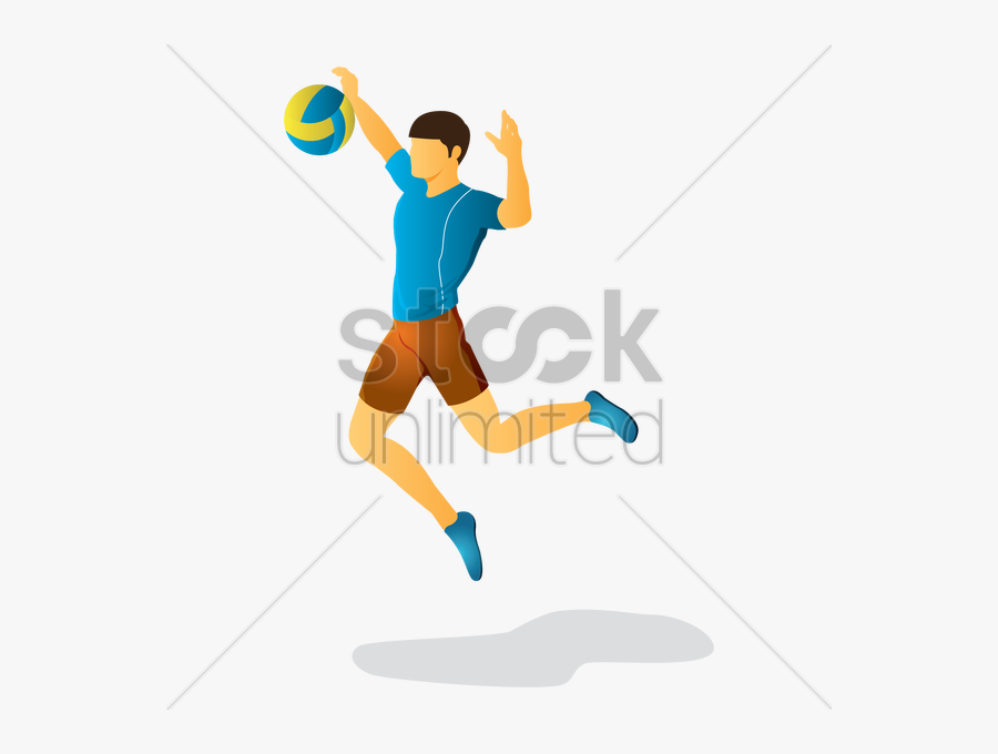 Volleyball Clipart Boys - Triple Jump, Transparent Clipart
