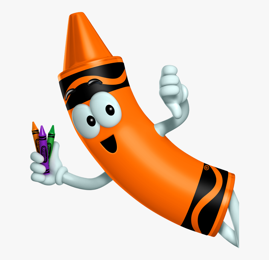 Clip Art Orange Crayon Cartoon , Free Transparent Clipart - ClipartKey