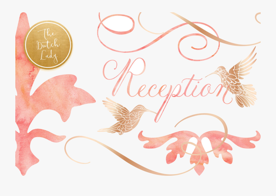 Wedding Elegant Clipart Rose Gold By The Dutch Lady - Coin, Transparent Clipart