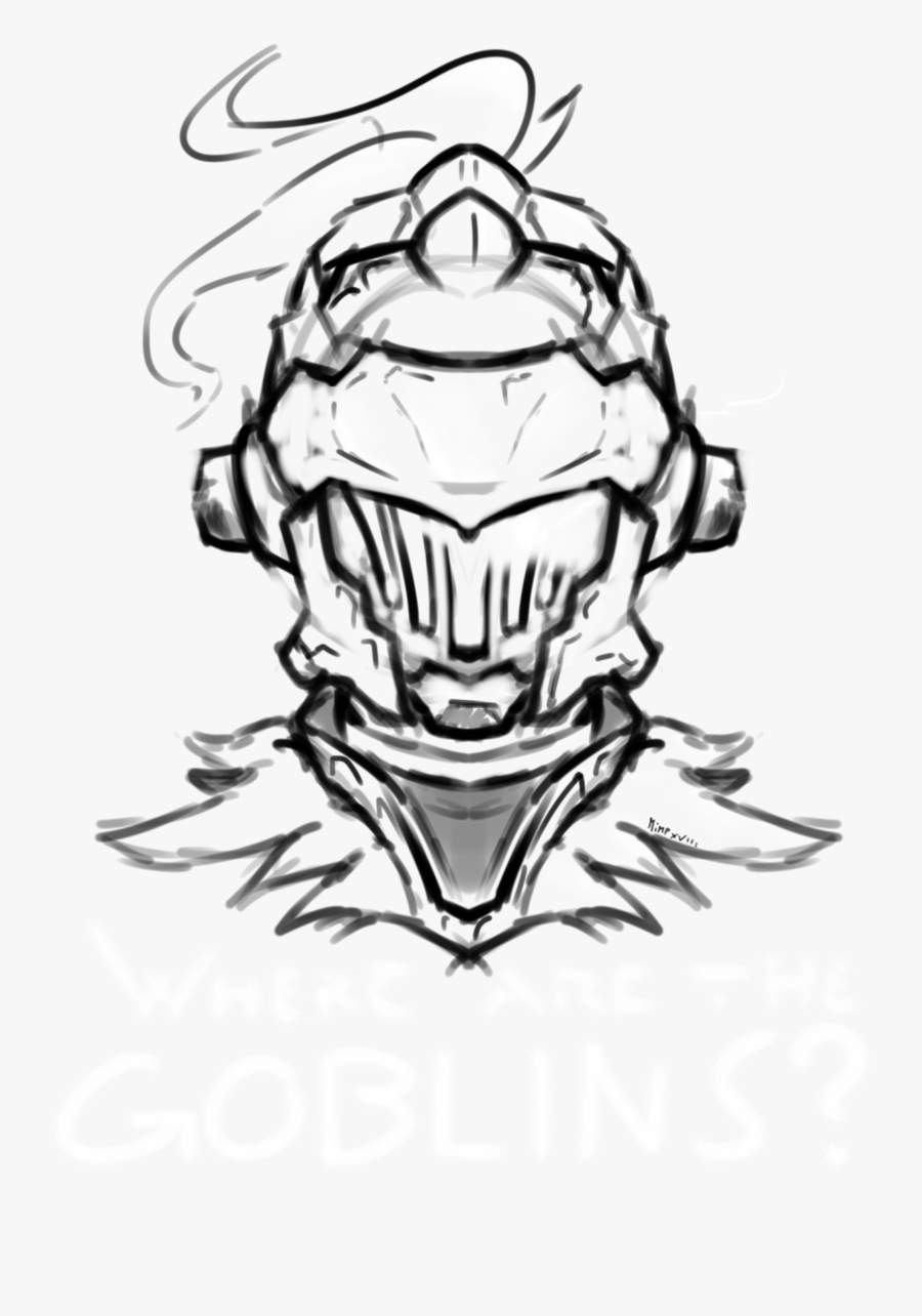 Goblin Slayer I Love This Manga Click On It, He Have - Goblin Slayer Helmet Drawing, Transparent Clipart