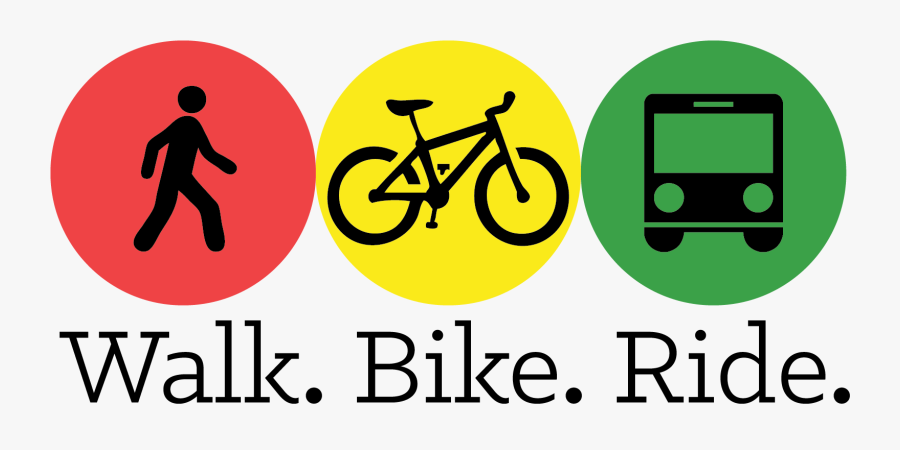 Walk Bike Or Carpool To Work, Transparent Clipart