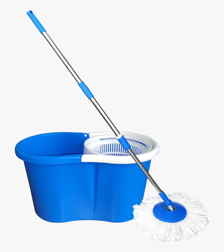 Mop And Bucket - Floor, Transparent Clipart