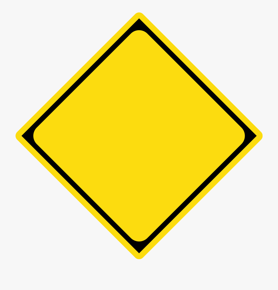 Yellow Street Sign Template, Transparent Clipart