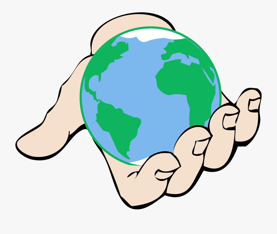 Small World In Hand - World In Hand Clipart, Transparent Clipart